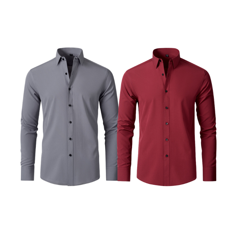 Pague 1 Leve 2 | Camisa Ultra Elegance Social - Original Anti amassados