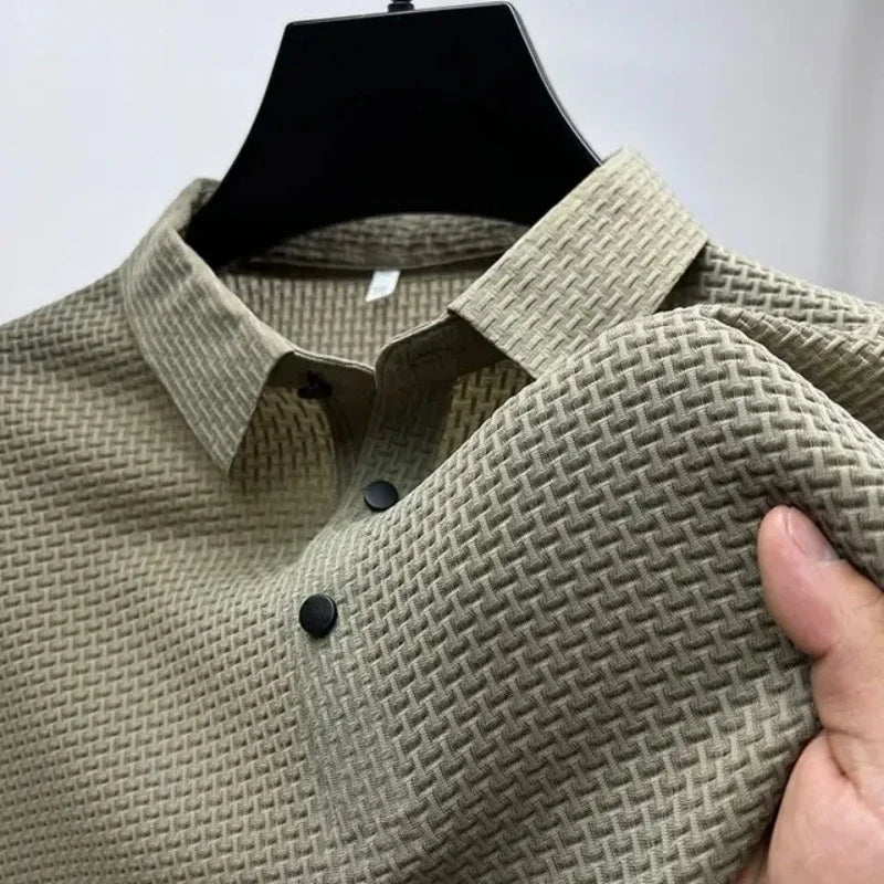 [PAGUE 1 LEVE 2] - Camisa Polo Ultra Fresh Seda Gelo + Relogio de Brinde