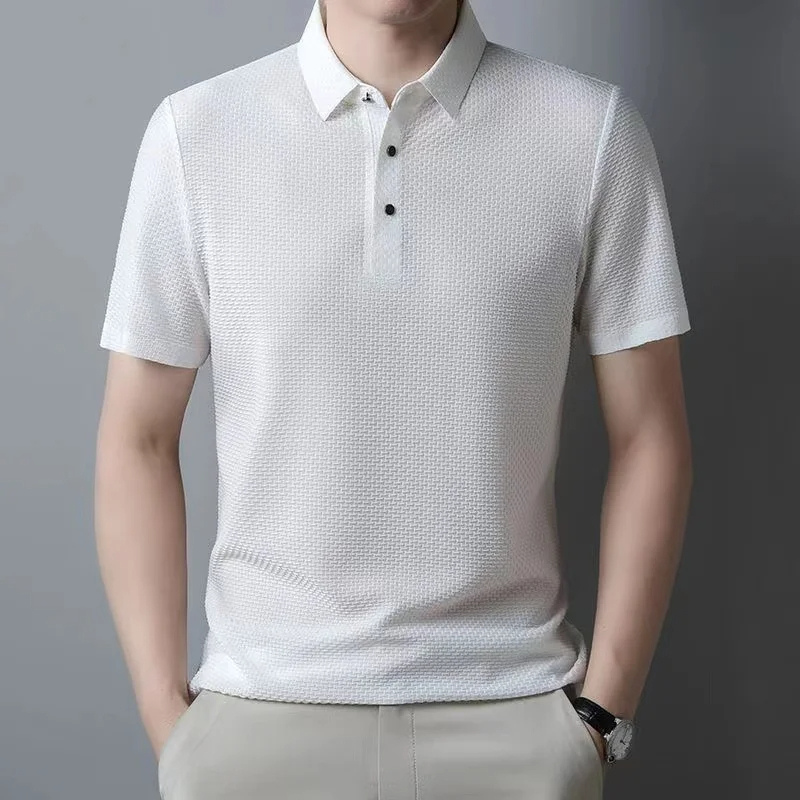 Camisa Polo Fresh Seda Gelo