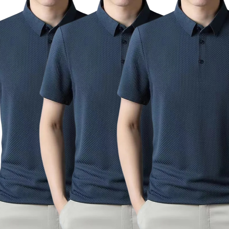 [PAGUE 1 LEVE 3] - Camisa Polo Fresh Seda Gelo