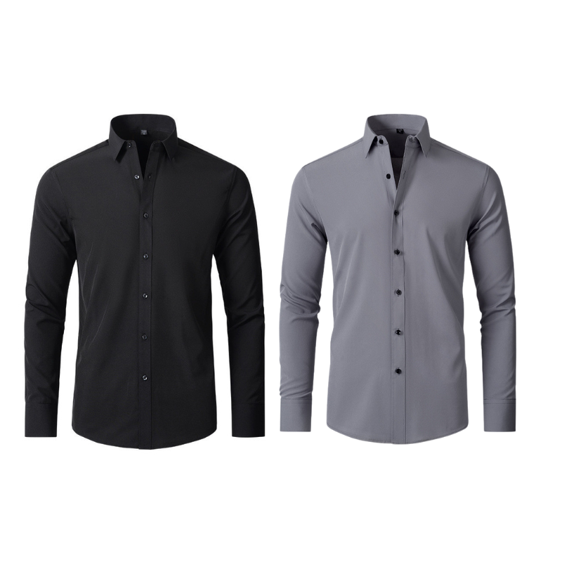 Pague 1 Leve 2 | Camisa Ultra Elegance Social - Original Anti amassados