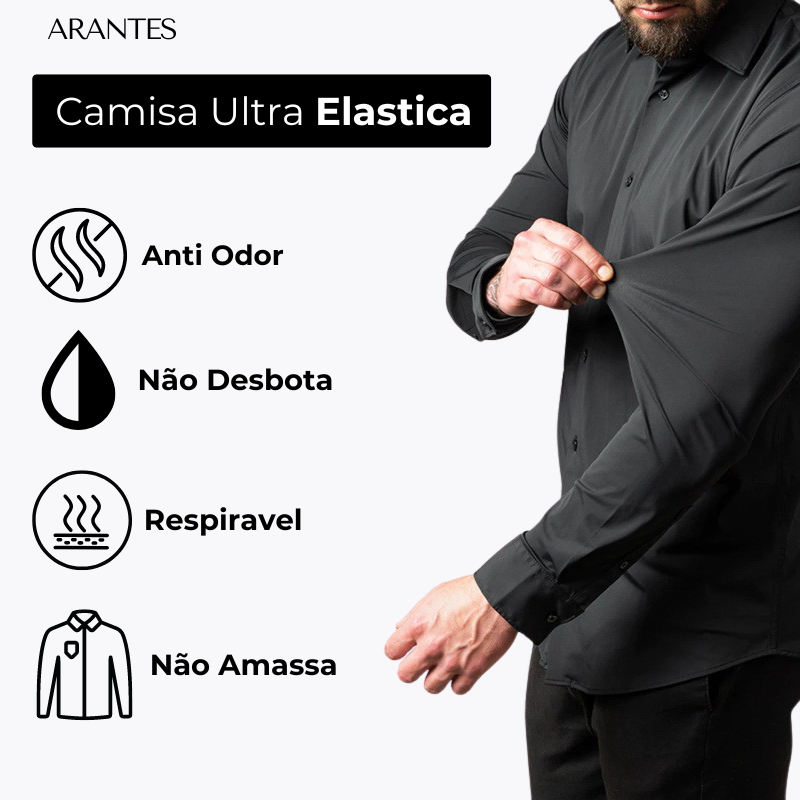 Pague 1 Leve 2 | Camisa Ultra Elegance Social - Original Anti amassados