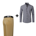 Kit Elastech Camisa Social Ultra Tech + Calça Social Gentleman (Oferta Imperdível)