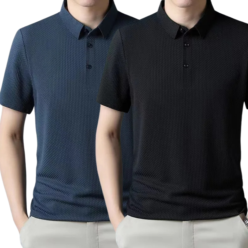 [PAGUE 1 LEVE 2] - Camisa Polo Ultra Fresh Seda Gelo + Relogio de Brinde