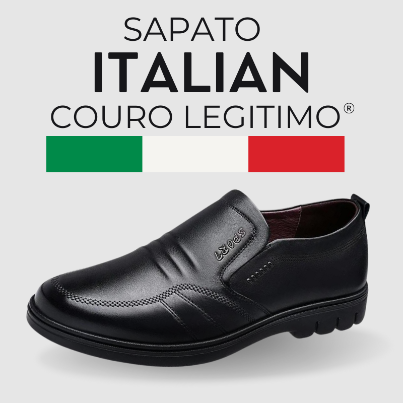 Sapato Mocassim de Couro Legítimo Social Italian™