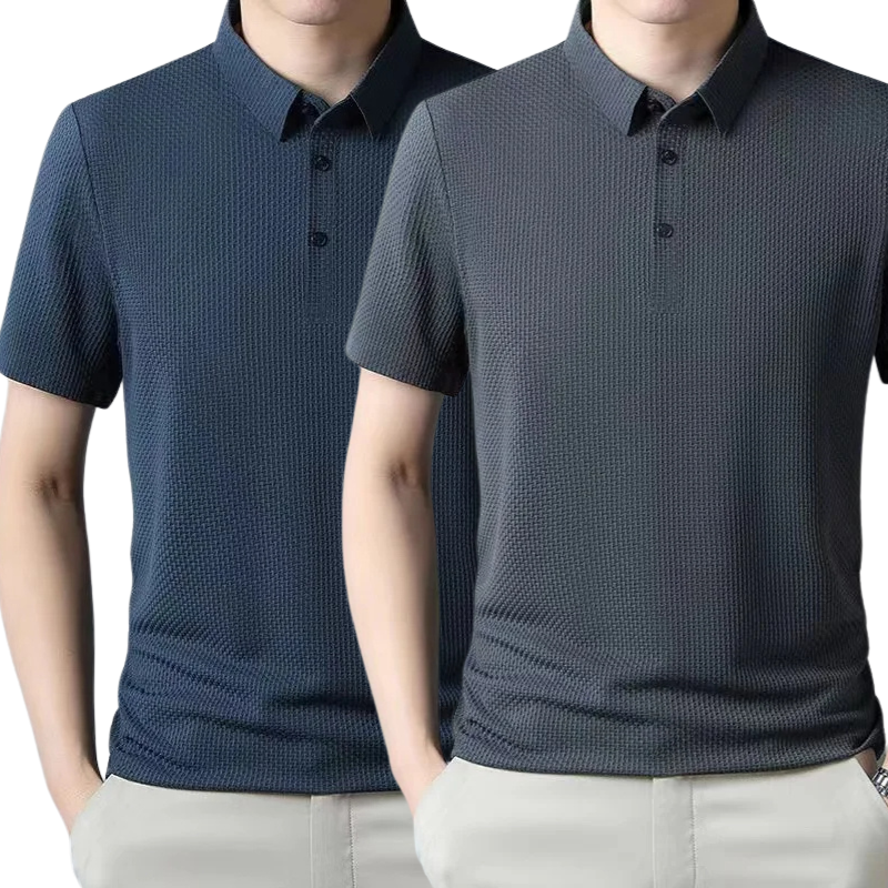 [PAGUE 1 LEVE 2] - Camisa Polo Ultra Fresh Seda Gelo + Relogio de Brinde