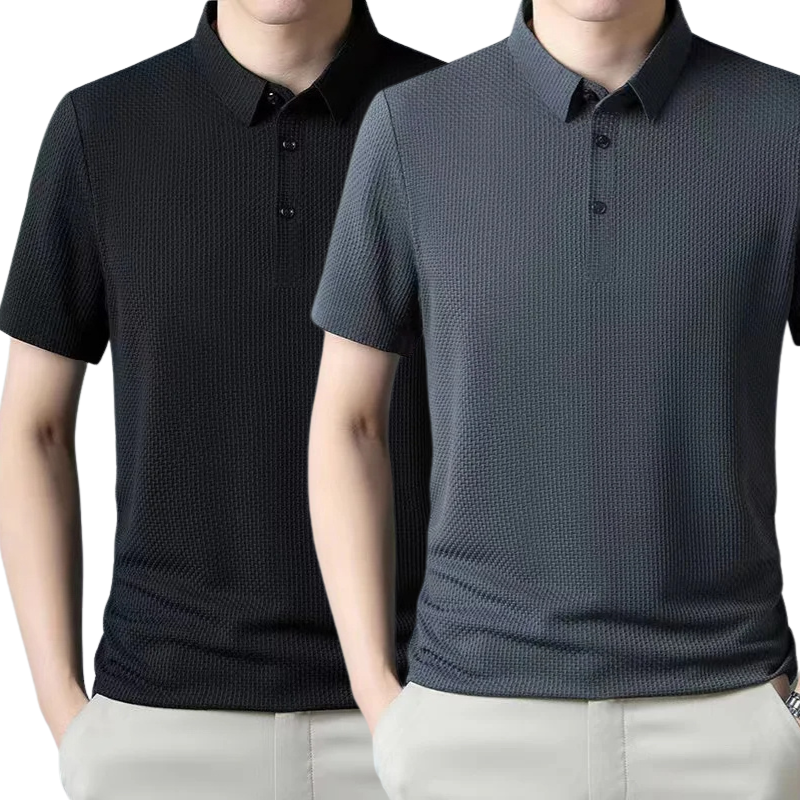 [PAGUE 1 LEVE 2] - Camisa Polo Ultra Fresh Seda Gelo + Relogio de Brinde