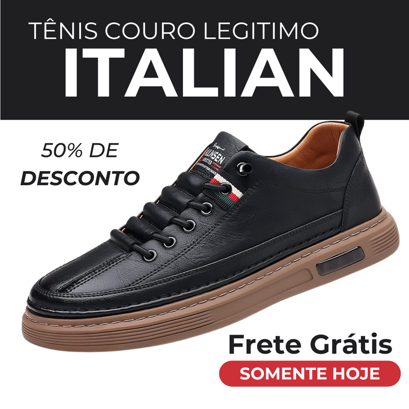 Tênis Casual Italian™ - de couro Legitimo