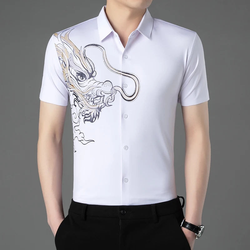 Camisa Social  Imperial Dragon + Brinde Relogio social