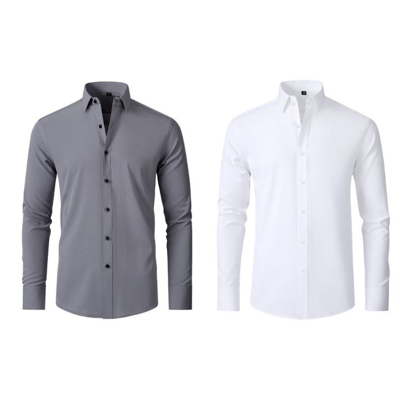 Pague 1 Leve 2 | Camisa Ultra Elegance Social - Original Anti amassados