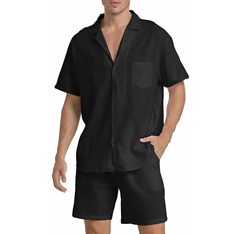 Kit Hawai Short e Camisa de Linho (Promoção Verão 2025)